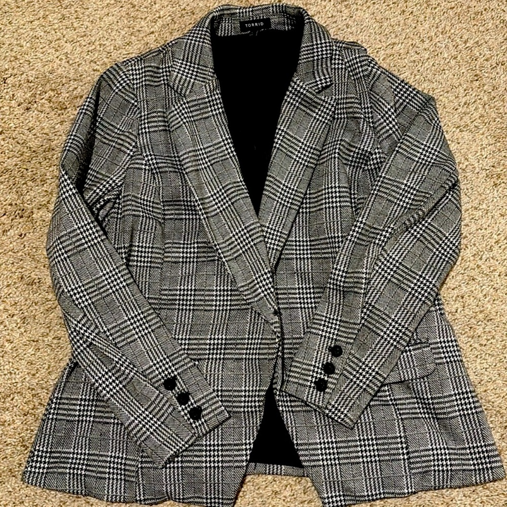 Torrid Houndstooth Blazer